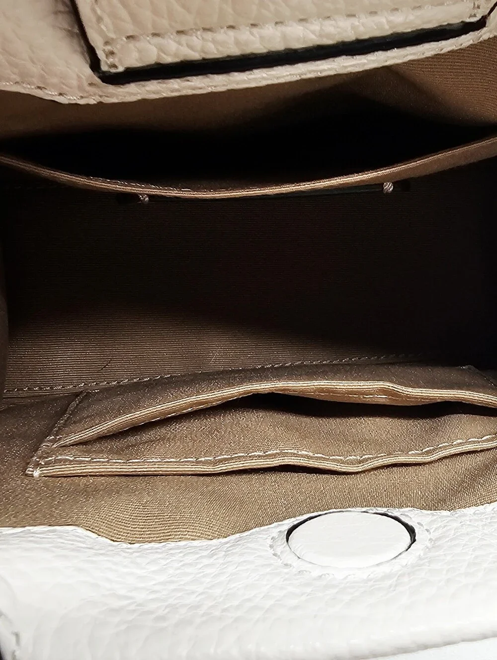 Coach Mini Cally Crossbody Chalk Brown Signature C Accent With Dust Bag C2133